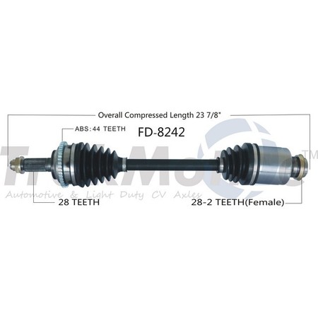 SURTRACK AXLE Cv Axle Shaft, Fd-8242 FD-8242